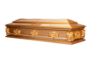 Ataúd Casiopea modelo Dorado — Funeraria El Alba