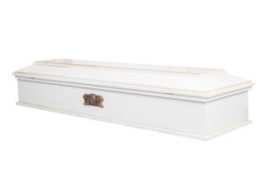 Ataúd Eridano modelo Blanco — Funeraria El Alba