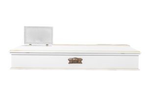 Ataúd Eridano modelo Blanco — Funeraria El Alba