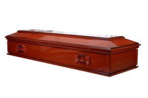 Ataúd Piramidal modelo Rojizo — Funeraria El Alba
