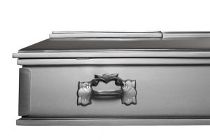 Ataúd Piramidal modelo Plateado — Funeraria El Alba
