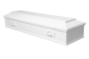 Ataúd Piramidal modelo Blanco — Funeraria El Alba