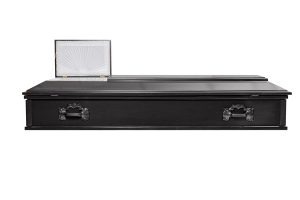 Ataúd Piramidal modelo Negro — Funeraria El Alba